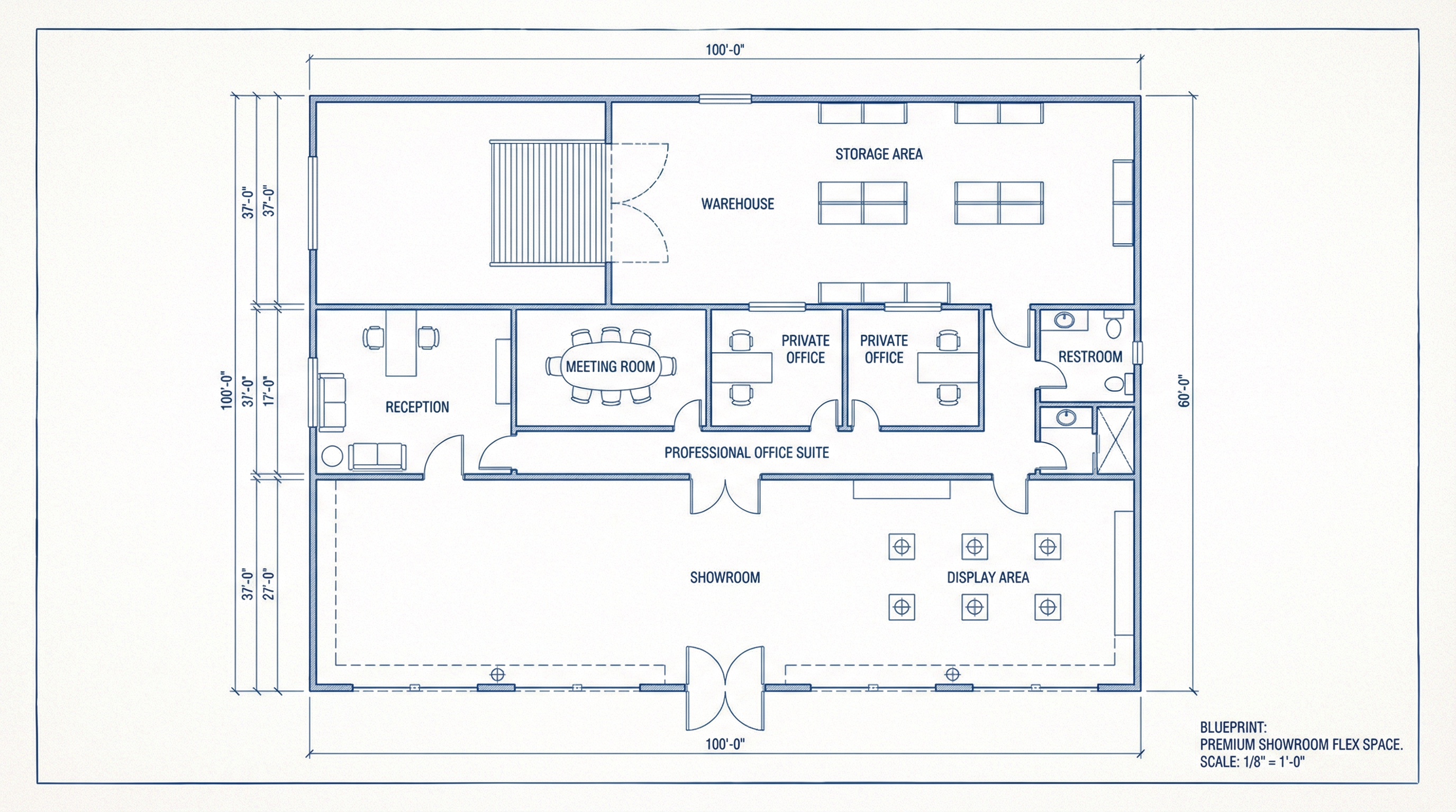 Service-Oriented Flex Space Floor Plan
